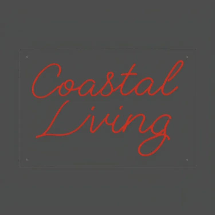 Coastal Living Neon Sign - Handcrafted LED Light for Your Space - Neonwale
