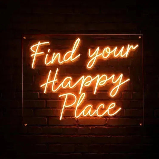 Find_Your_Happy_Place_Neon_Sign - Neonwale