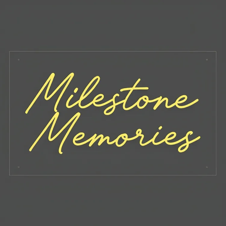 Milestone Memories Neon Sign - Neon Light for Celebration - Neonwale