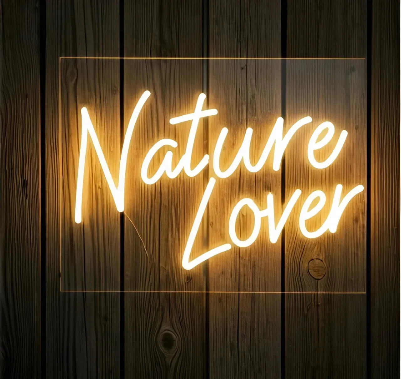 Nature Lover Neon Sign – Handcrafted LED Light for Home & Office Decor - Neonwale