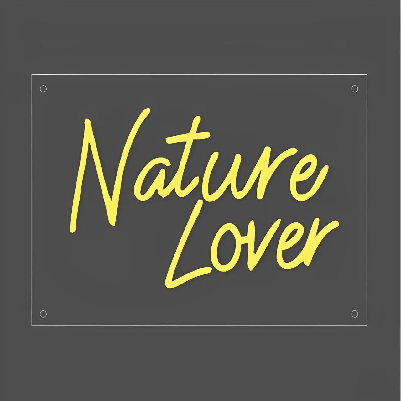 Nature Lover Neon Sign – Handcrafted LED Light for Home & Office Decor - Neonwale