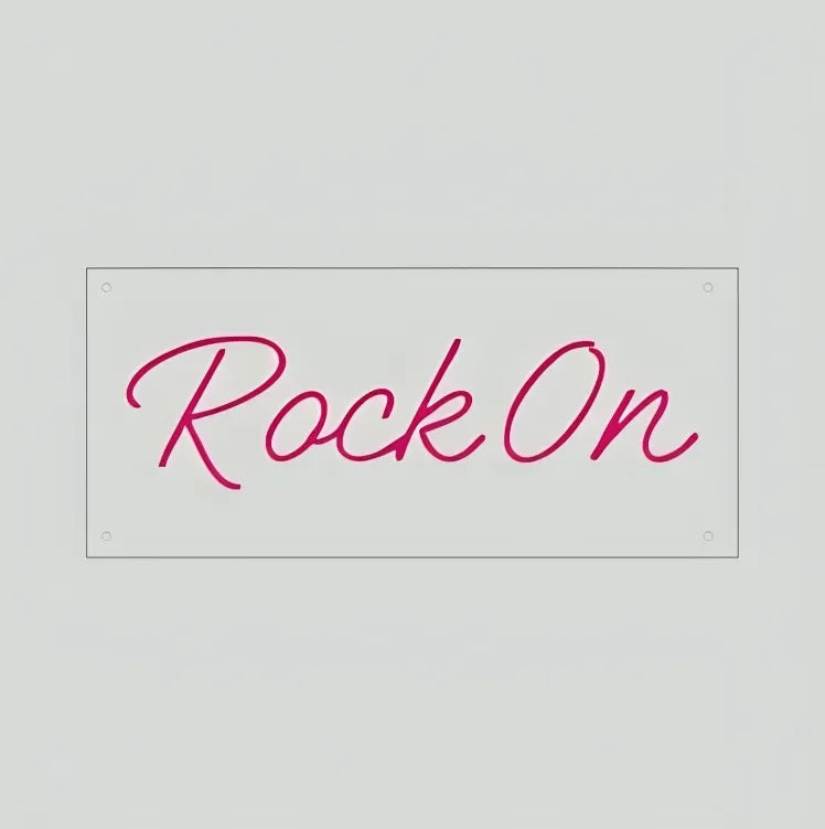 Rock On Neon Sign - Motivational LED Wall Light - Neonwale