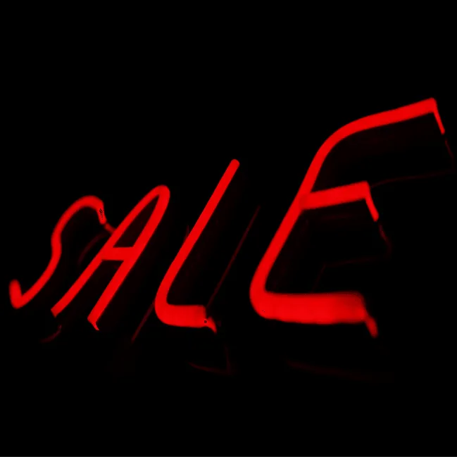 NEONWALE Handcrafted SALE (Red) Neon Sign - Neonwale