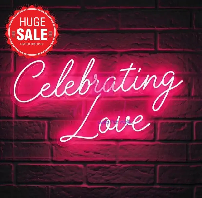celebrating-love-neon-sign-handcrafted-led-light-for-romantic-occasions-36x24-inches-601 - Neonwale