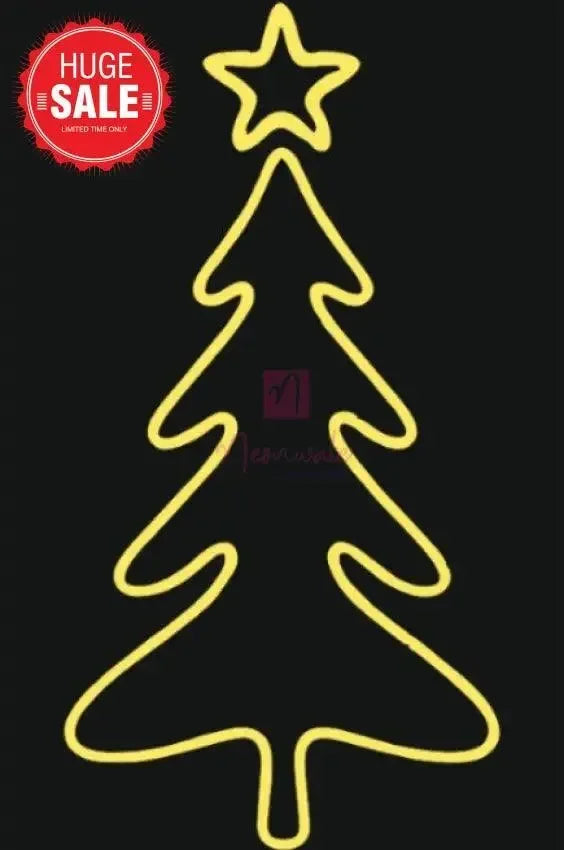 christmas-tree-neon-sign-modern-holiday-decor-neonwale-india-lights-698 - Neonwale