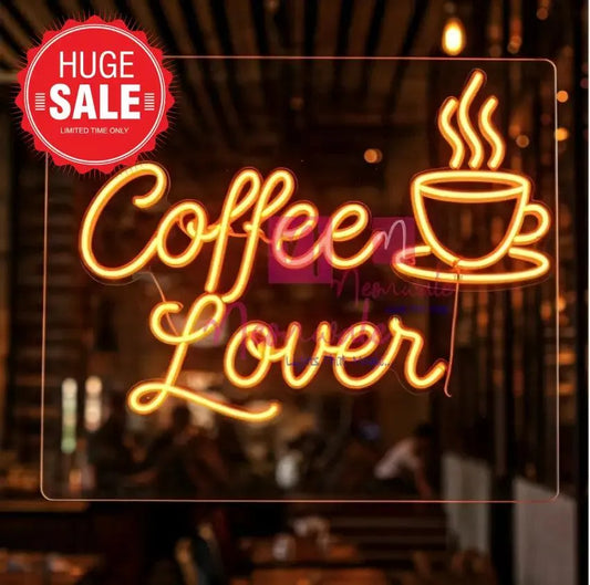 coffee-lover-neon-sign-handcrafted-led-light-for-enthusiasts-orange-30x20-inches-897 - Neonwale