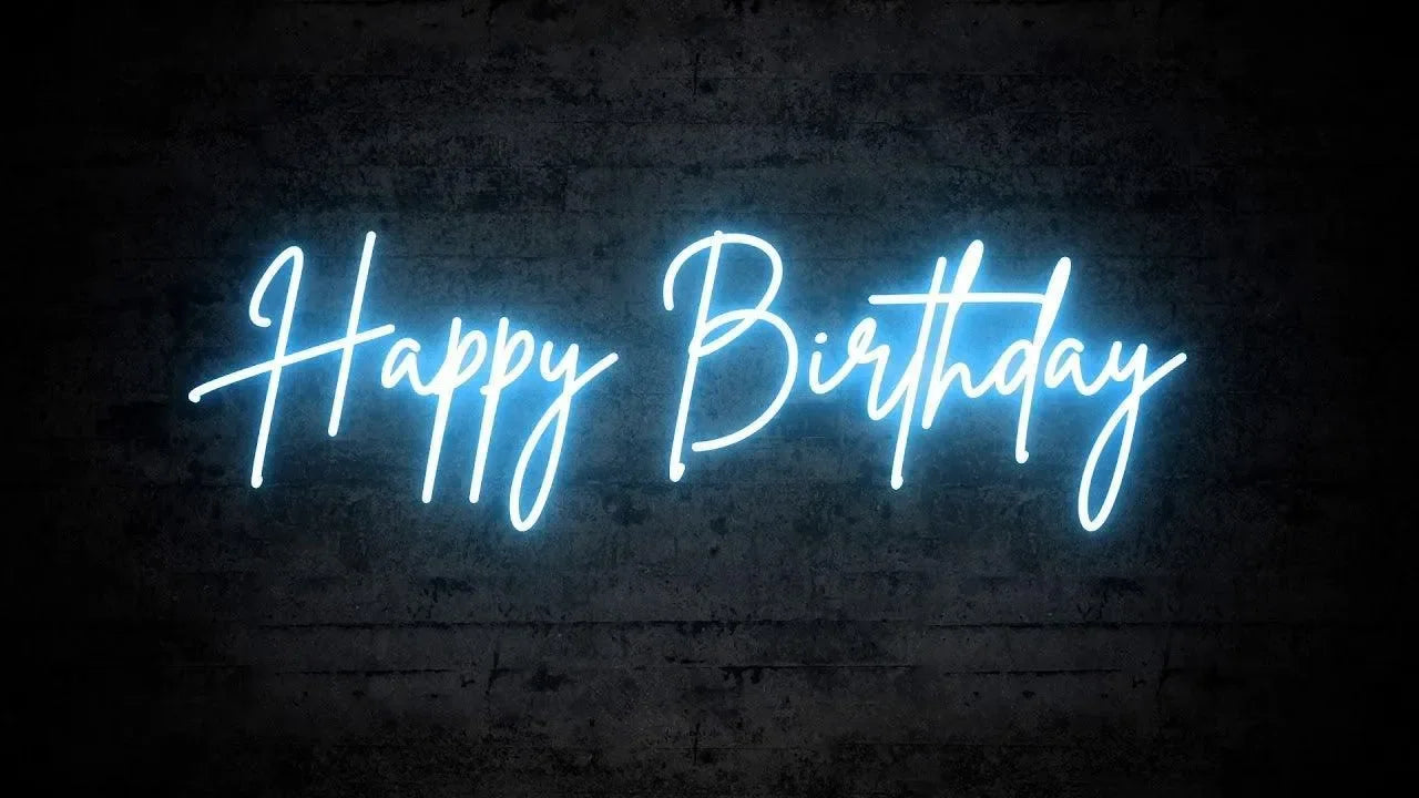 Happy Birthday Neon Sign - Neonwale