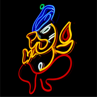 Neonwale Handcrafted Ganesha Neon Light