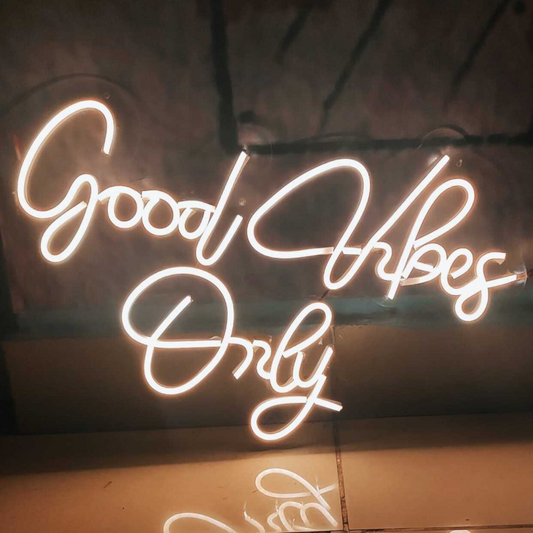 NEONWALE Handcrafted Good Vibes Only