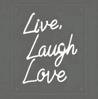 Live Laugh Love Neon Sign – Brighten your space with this vibrant LED sign. - Neonwale 