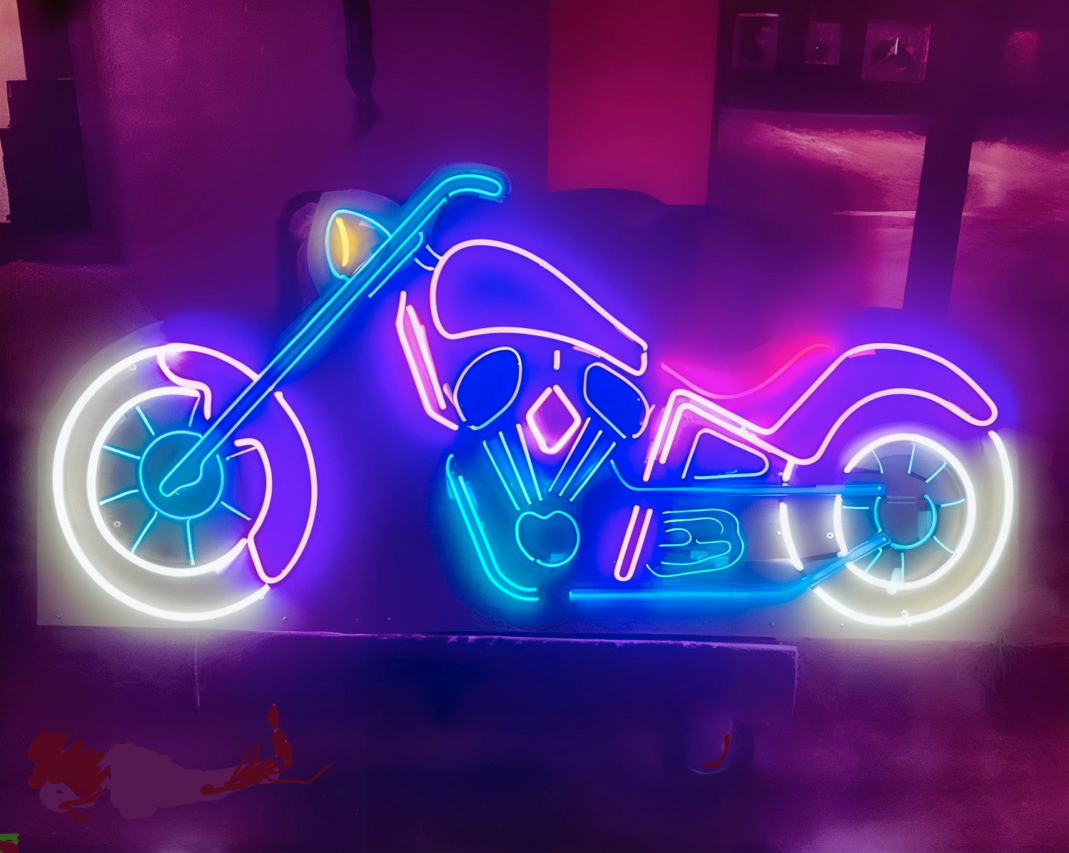 bike neon sign