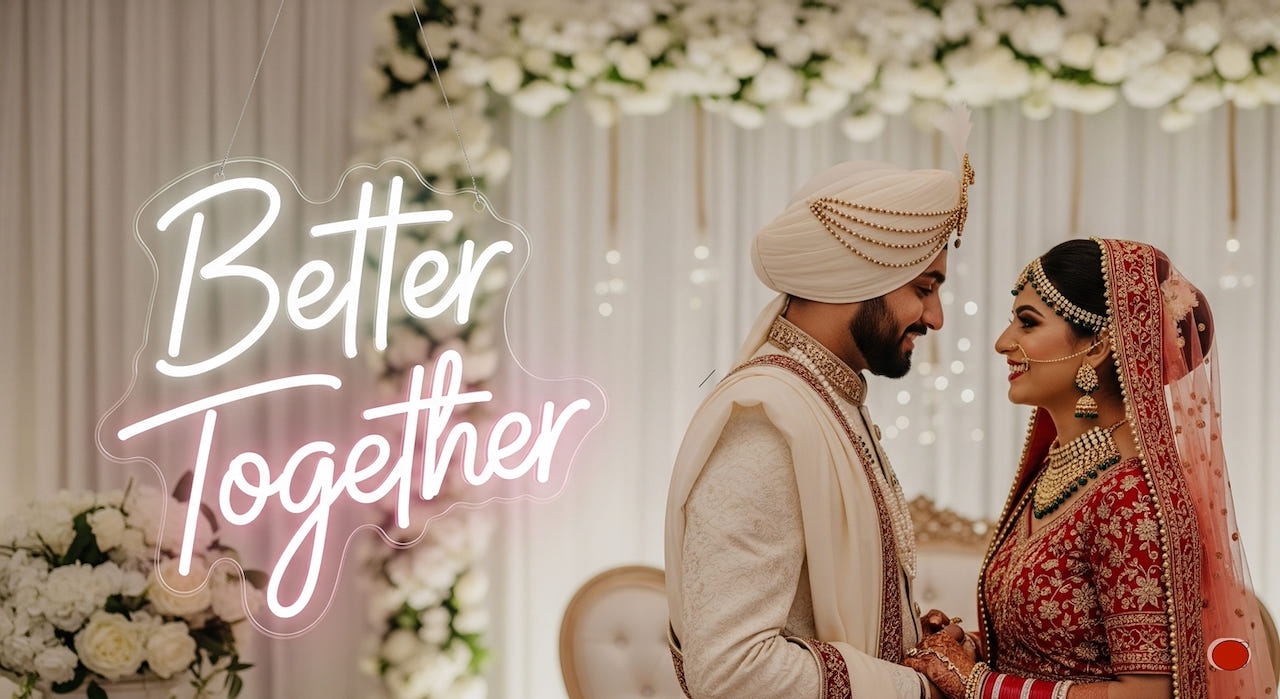 Wedding neon signs by Neonwale - 1.jpeg__PID:5e0c2cd8-d33e-414c-8fc6-eb60cd9840e5