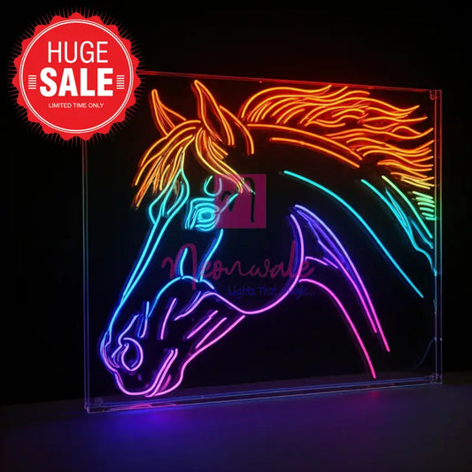 Eternal Radiance: Exclusive Handcrafted Neon Art – Neonwale Multicolor / 40*36 Inches Custom