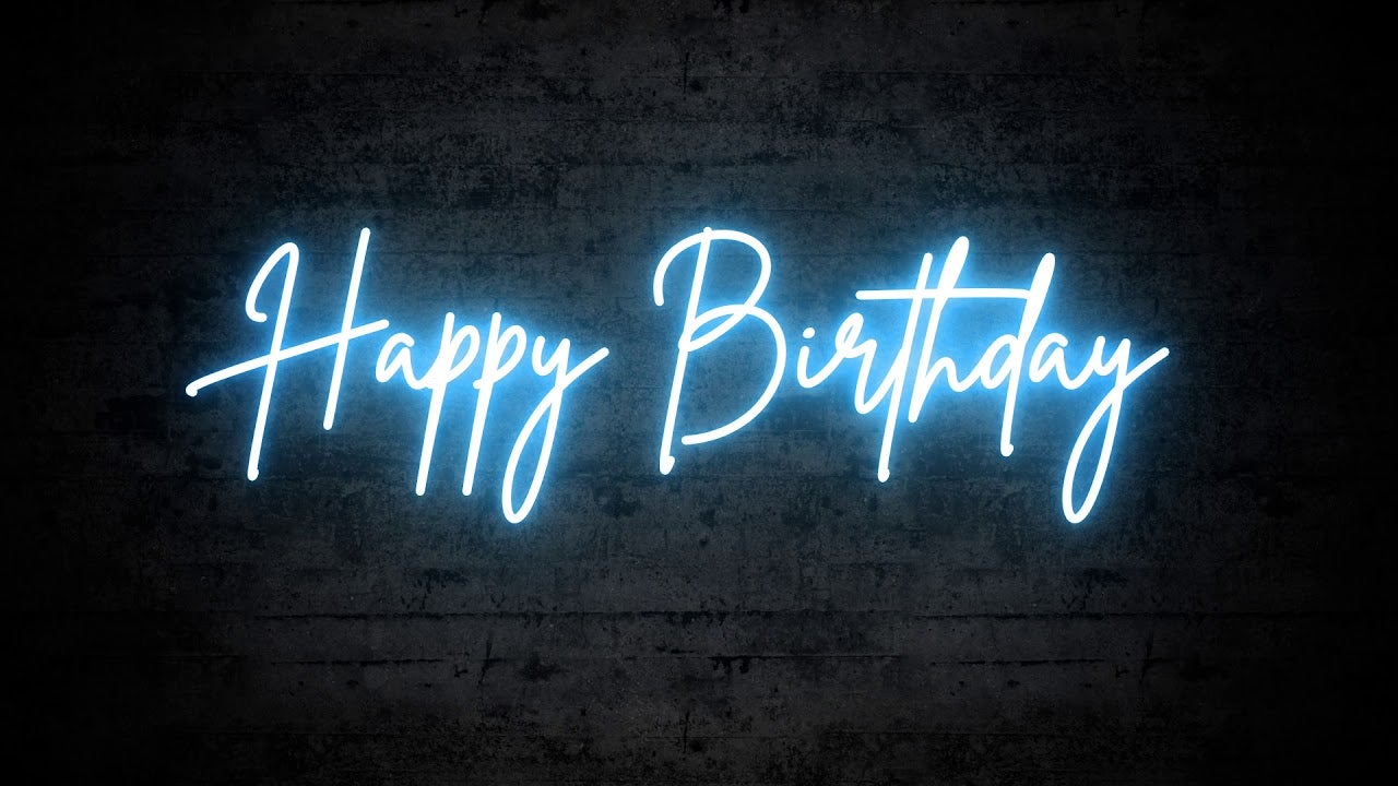 Happy Birthday Neon Sign